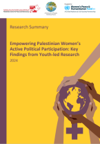 cover Empowering Palestinian Women’s Active Political Participation: Key Findings from Youth-led Research