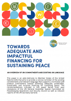 Cover Towards Adequate and Impactful Financing for Sustaining Peace
