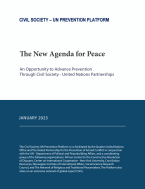Cover of the new agenda for peace submission report