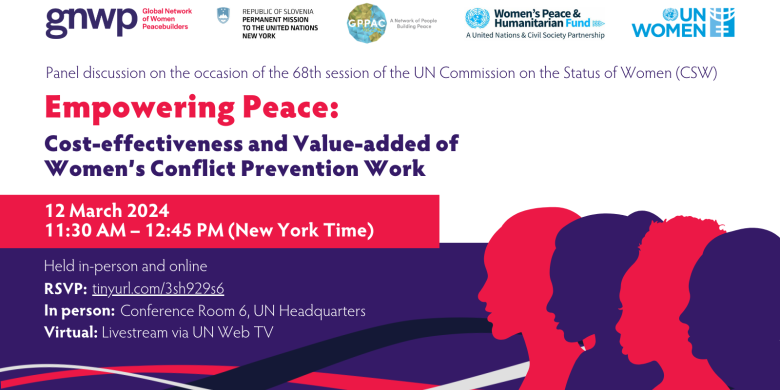 Flyer Empowering Peace: Cost-Effectiveness and Value-Added of Women's Conflict Prevention Work