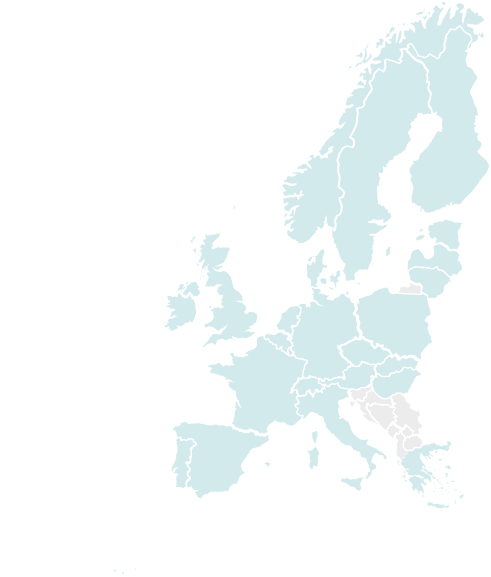 Map of Northern and Western Europe
