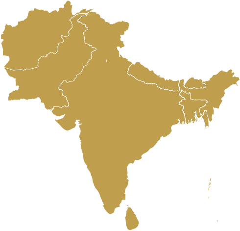 Map of South Asia