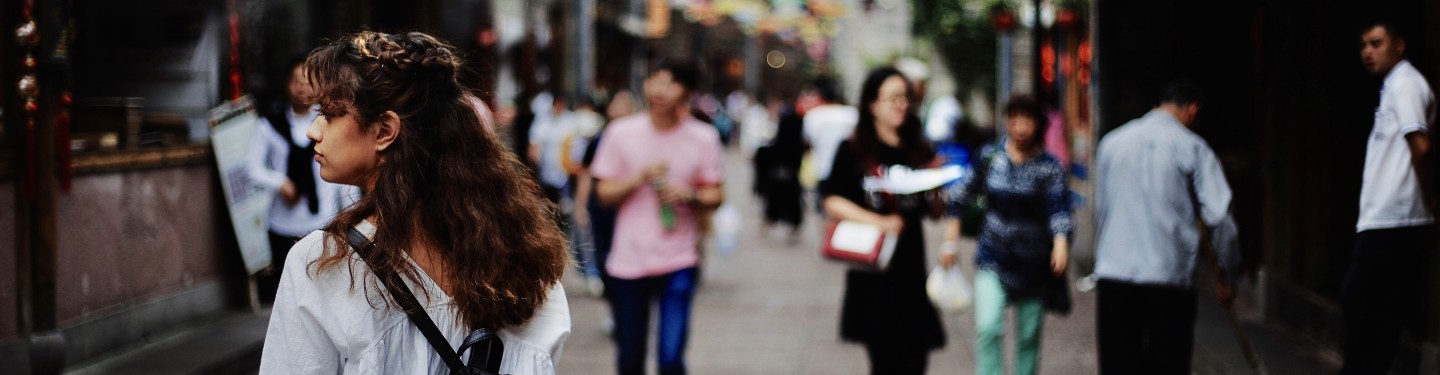 woman on a street