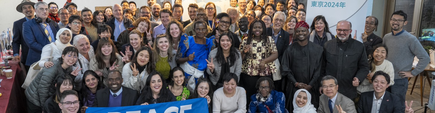Group photo of GPPAC members in Tokyo 2024