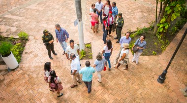 People on the street in Mexico