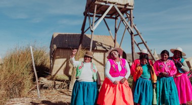 Women at Lake Titicaca